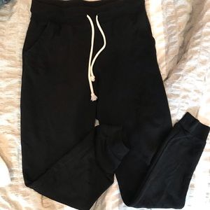 h&m black joggers size small